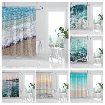 Tecido impermeável cortinas de chuveiro do Banheiro acessórios cortina cortina de Banho para chuveiro 180x200cm 240*200 anime boho decoração