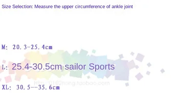 Suporte de tornozelo pressurizado suporte almofada de protecção de badminton, ténis de fitness execução de basquete