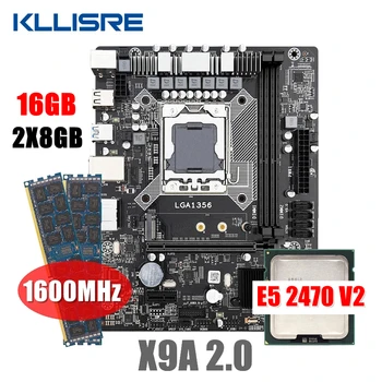Kllisre placa-mãe X79 Kit Xeon LGA 1356 E5 2470 V2 2pcs x 8 GB= 16GB 1600MHz DDR3 Memória ECC