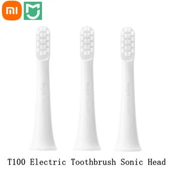100% Xiaomi Mijia T100 Escova de dentes Elétrica Sonic Cabeça de Adulto Impermeável ultra-Sônica automática Escova de dentes Recarregável