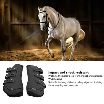 Cavalo Perna da Frente Botas de Resistência ao Impacto de Absorção de Choque Respirável Cavalo Perna Protetor para Salto Montando Eventos