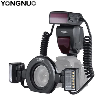 YONGNUO YN24EX TTL de Flash Speedlite 5600K com o 2pcs Cabeças de Flash e 4pcs Anéis adaptadores para Canon Sony Câmera Dental Fotografia