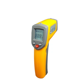 Alta precisão ajustável de temperatura digital arma houver pirômetro infravermelho portátil termômetro