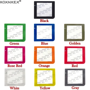 XOXNXEX 2pcs de Boa qualidade Coloridos Substituição de plástico, tela de proteção com lente de logotipo para o Gameboy Pocket GBP