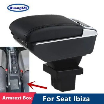 Para Seat Ibiza Braço caixa De Seat Ibiza del Carro, apoio de Braço, caixa de Centro de Armazenamento de caixa de Retrofit de carregamento USB de acessórios para carros