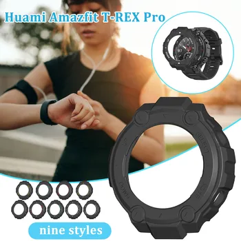 Para Huami Amazfit-T-Rex Pro Tiranossauro-Rex Smart Watch Caso Protetor Colorido De Alta Qualidade, Acessórios De Esportes