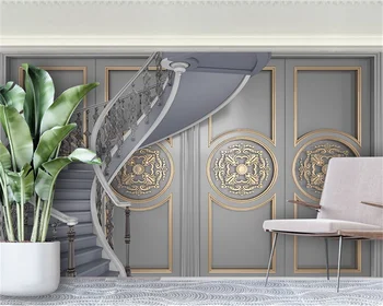 beibehang Personalizado moderno quarto novo papier peint sala de estar de estilo Chinês novo talha plano de fundo de papel de parede