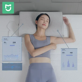 Xiaomi Mijia Inteligente Sem Sentir Sono Monitoramento Travesseiro Com Suspensão Inteligente Sensor De Suspensão De Análise De Dados Relatório De Trabalho Mihome App