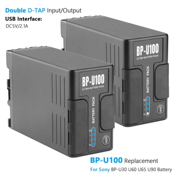 BP-U100 BP-U30 U60 U70 U90 Bateria com D-Interface de TOQUE para a Sony Z190 EX1R EX200 EX260 EX280 Z280 FS5 7 FX6