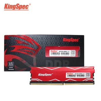 KingSpec RAM 8gb 16gb 4gb 2666mhz DDR4 memória DIMM, Memoria Ram com Dissipador de calor dimm ddr4 ambiente de Trabalho Carneiros 1,2 V Desktop do PC de Memória Ram para PC