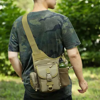 Táticas Militares Funda Sacos Exército De Airsoft Molle Combate Camo Mochilas De Esportes De Caça, Caminhadas, Camping Exterior Crossbody Bag Pack