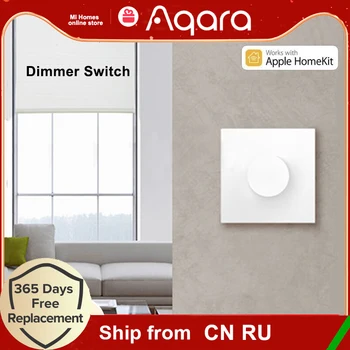Aqara Interruptor Dimmer H1 sem Fio Rotary Switch Zigbee 3.0 Controle Remoto Inteligente Para casa a Luz de Bulbo Com Homekit App Aqara Casa
