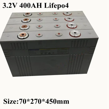 4pcs 3.2 V 400Ah 420Ah Lifepo4 Bateria de Lítio 2C Descarga para 12v 24v Motorhome Barco Elétrico Energia Armazenada Bateria