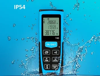 40M-100M Punho portátil digital laser IR medidor de distância IP54 água e à prova de poeira à prova de instrumento de medição ultrared raios