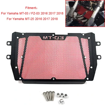Para a Yamaha MT-25 MT-03 MT03 MT 03 FZ FZ 03-03 2016 2017 2018 Naked bike moto Grade do Radiador Grade Capa de Proteção Black