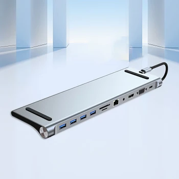 Inteligente USB3.0 Divisor de 11 em 1 Mini Alimentado Divisor de Extensão HDMI compatível com a Velocidade de Transmissão de 5.0 Gbps para Smartphones