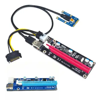 Mini PCI-E E PCI-E X16 Riser Externo Gráficos de Cartão + 60 Cabo USB Para o Portátil
