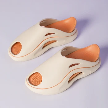 Nova Moda de Sandálias Homens Grosso Plataforma Chinelos de Sola Macia em EVA antiderrapante Piso Casa Slides Homem de Verão Flip-Flops Sapatos de Praia