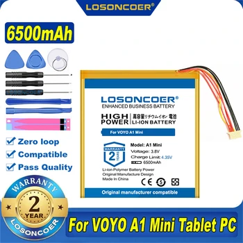 100% Original LOSONCOER NOVO 6500mAh Bateria do Tablet Para VOYO A1 Mini Tablet PC