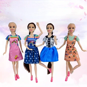 11,5 polegadas Boneca da Moda Vestuário Alterar Menina de Vestido de Brinquedo Acessórios da Boneca de Roupas