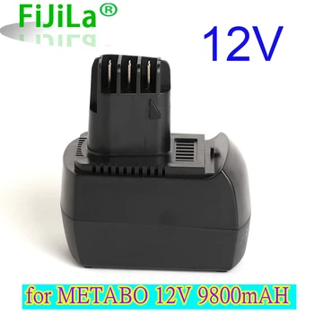 Original 12V 9800Ah Ni-MH Substituição da Bateria da Ferramenta eléctrica para METABO 6.02151.50 BZ12SP BS 12 SP, BSZ 12, BZ 12 SP, SSP 12, ULA96