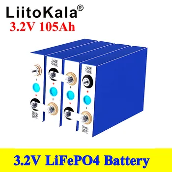 LiitoKala 3.2 V 100Ah 105Ah bateria lifepo4 3C 300A descarga para DIY 12V a 24V, 36V 48V 400Ah bateria de barco scooter caravana