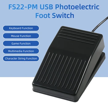 FS22-PM USB Único Interruptor de Pé Multifuncional Personalizado Pedal Interruptor Mecânico para a Aquisição de Imagens de Músicas Controle do Jogo