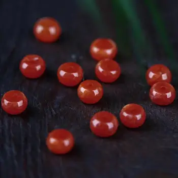 Natural Vermelho de Jadeíte Myanmar Grau de Jade Rondelle de Miçangas Para Fazer Jóias Diy Pulseira Colar Birmânia Jades Rondelle Esferas de 3mm