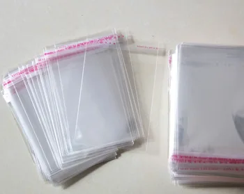 12x7cm 100Pcs de Jóias de Embalagem e Display Clara SACOS de Plástico Transparente Embalagem Sacos Sacolas Plasticas Bolsa Saco plástico