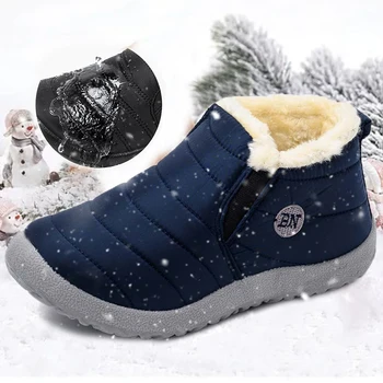 Botas de Homens de Neve Unissex Casual Sapatos de Homens do Exército de Inverno Tênis Quentes de Pele Sapatos de Homens Waterproof Botas de Tornozelo Botas de Trabalho Calçado