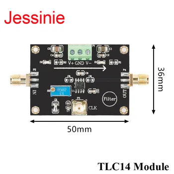 Jessinie TLC14 Módulo passa-Baixas Butterworth de Mudar Capacitor de 35K de Corte de Frequência Ajustável de Entrada Externo sem Antena Filtro