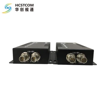4K HD 12G de Vídeo SDI Extender Personalizável de Fibra Óptica Conversor de Áudio para Max. Transmissão 100KM