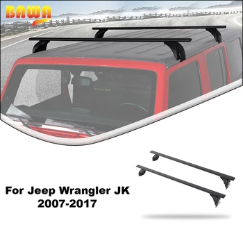 BAWA da Liga de Alumínio do Carro, Rack de Teto Para Jeep Wrangler JK JL JT 2007 ATÉ bagageiro de Teto Com Bloqueio de Partes externas