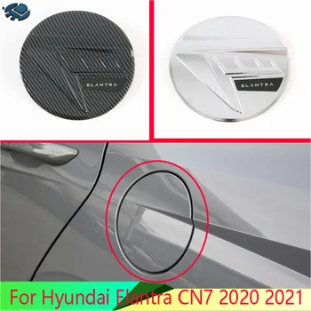 Para Hyundai Elantra, CN7 2020 2021 Acessórios do Carro ABS tanque de combustível tampa do carro-estilo guarnição de óleo combustível tampa de proteção