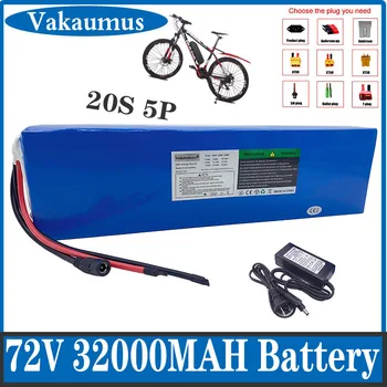 72V 20Ah 21700 Bateria de Lítio 20S5P de 3000W de Potência de Alta Ebike Bateria Bicicleta Elétrica Scooter Moto BMS +84V 5A Carregador
