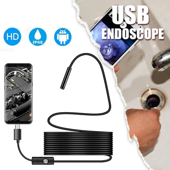 DIODO emissor de Ouvido Endoscópio HD Otoscópio de Cera de Ouvido Limpeza da Câmera de 3 Em 1 USB/Micro /Tipo-C Ponteira de Câmera de Inspeção para Smartphone