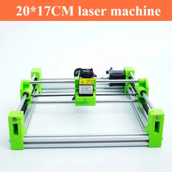 20*17CM mini Máquina de gravação a Laser 3D versão de impressão Violeta Azul do laser da cor verde, altura regulável Escultura em Madeira Router