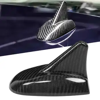 Capa espelho Seco de Fibra de Carbono do Teto do Carro Fin Antena Tampa Guarnição de Ajuste para o Maserati Quattroporte Ghibli, de 2013 a 2020 Espelho do Carro