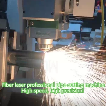 A fibra de laser profissional da tubulação da máquina de corte de dupla chuck precisão é extremamente alto preço de fábrica preço de fábrica grande promoção