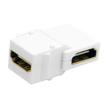 HDMI Keystone Jack Pastilhas de 90 Graus Ângulo Direito HDMI Fêmea Para Fêmea Adaptador Banhado a Ouro