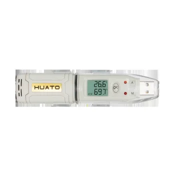 Hedao HE173 Portátil de Mão Sensor Iternal USB temperatura de umidade data logger com display LCD