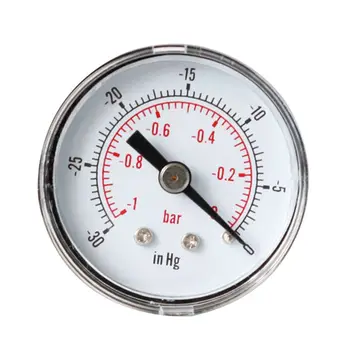 Vácuo, Medidor de Pressão de 40 mm 1/8 BSPT Manómetro de Vácuo Conexão Traseira para o Compressor de Óleo de Água a Gás Durável