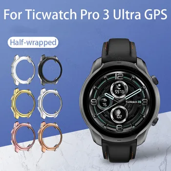 Para Ticwatch Pro 3 Ultra GPS Protetor da Tela o Caso Capa Protetora Para Ticwatch Pro X Pro3 GPS Lite TPU Macio pára-choques Acessórios