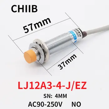 LJ12A3-4-J/EZ sensor de Proximidade, Sensor de Proximidade Indutiva Switch de Detecção de NENHUM AC 90-250V Abordagem Sensor de 12mm