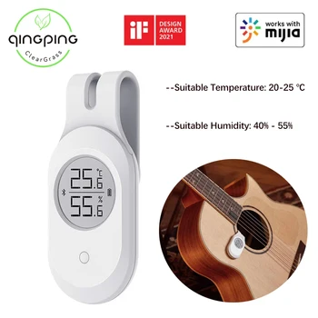 Qingping Medidor Da Umidade Da Temperatura De Guitarra, Instrumento Musical Manter Monitor Remoto De Alta Precisão Do Sensor De Trabalhar Com Mijia App