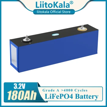 LiitoKala 3.2 V 180Ah Lifepo4 Bateria de alta corrente de grande capacidade de carro Células diy 12V 24V de armazenamento de energia Solar RV carro de golfe