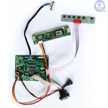 e-qstore:Reciclar Reutilizar Salvar LP121S2 800X600 Visor do Painel-TTL Tela VGA Driver de Controlador de Placa de Conversor B. RTMC7C Monitor Kit