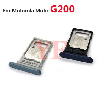 Para Motorola Moto G200 5G Bandeja do Cartão SIM Slot Titular Soquete Adaptador de Peças de Reparo