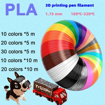 Utilizar Para a Impressão 3D de Caneta 200 Metros 20 Cores de 1,75 MM PLA linhas de Filamento Plástico 3 d Impressora Materiais Para a Criança o Desenho Brinquedos