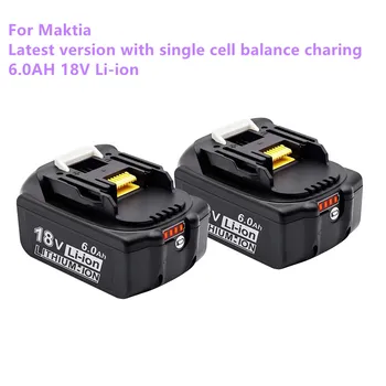 100% Original Makita 18V 6000mAh Aufladbare Poder Werkzeuge Batterie mit LED Li-Ion Ersatz LXT BL1860B BL1860 BL1850 BL 1830